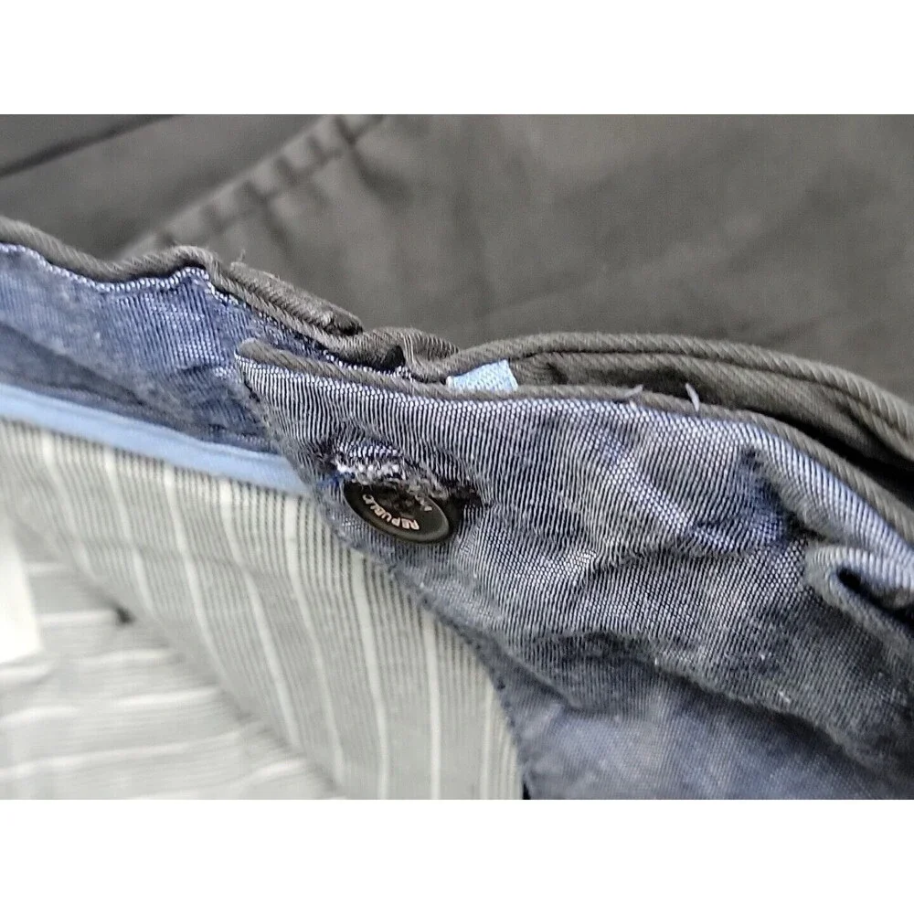 Banana Republic‎ Pants Mens 30x30 Rapid Chinos Charcoal Gray Flat Stretch Preppy